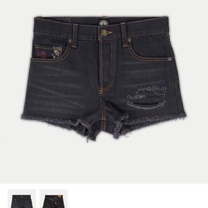 NWT LEVITATE Brand Cantina Shorts Midnight Muertos